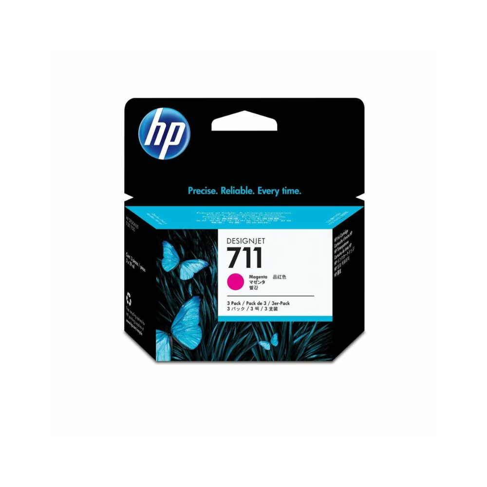 Tinta HP LF 711 Magenta 3-Pack DesignJet