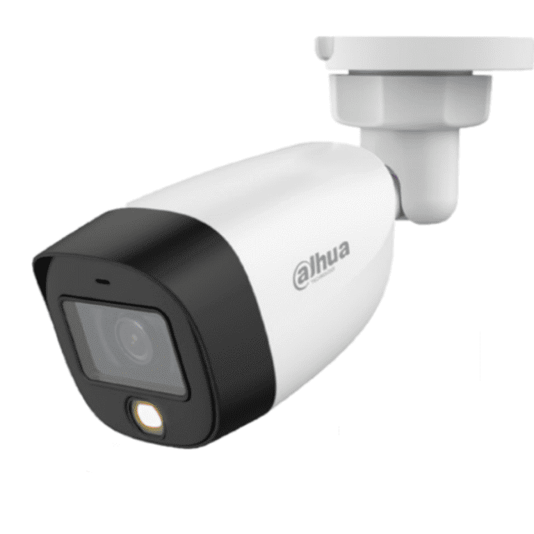 Dahua HAC-HFW1209C-LED Cámara Bullet Full Color 1080P Lente 2.8mm 106° Luz Blanca 20M DWDR Starlight IP67 Compatible CVI AHD CVBS