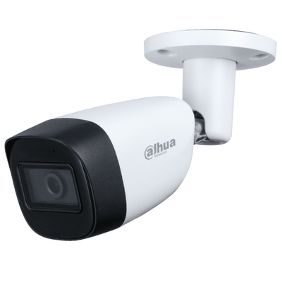 Dahua HAC-HFW1200CMN-A Cámara Bullet 1080P Lente 2.8mm 101° Micrófono Integrado Metálica IR 30M IP67 Compatible CVI CVBS AHD TVI