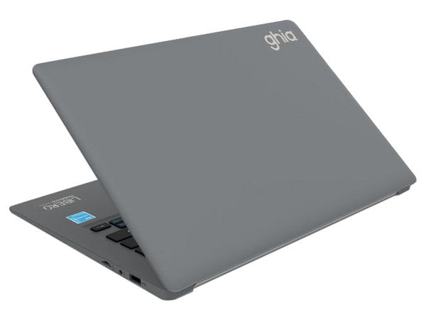 Notebook Ghia Libero 14" HD Intel Celeron N4020 RAM 4GB SSD 128GB cámara frontal 2MP Wi-Fi BT HDMI Win11 Home gris