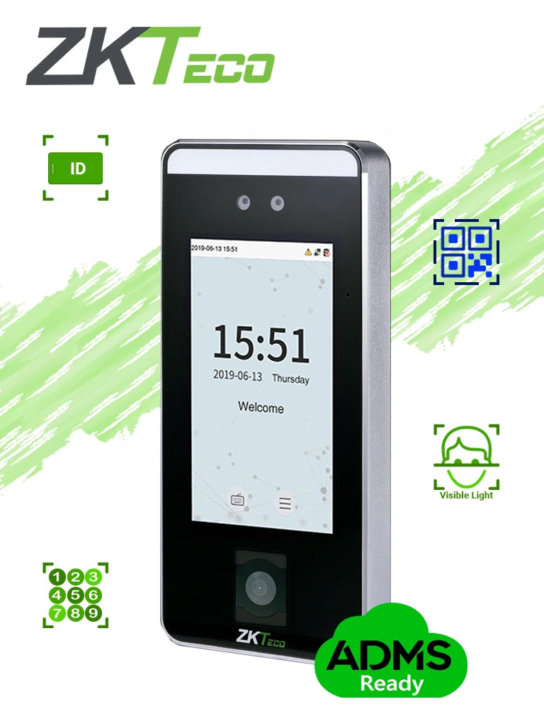 Control de Acceso Facial SpeedFace V5L QR con Lector QR