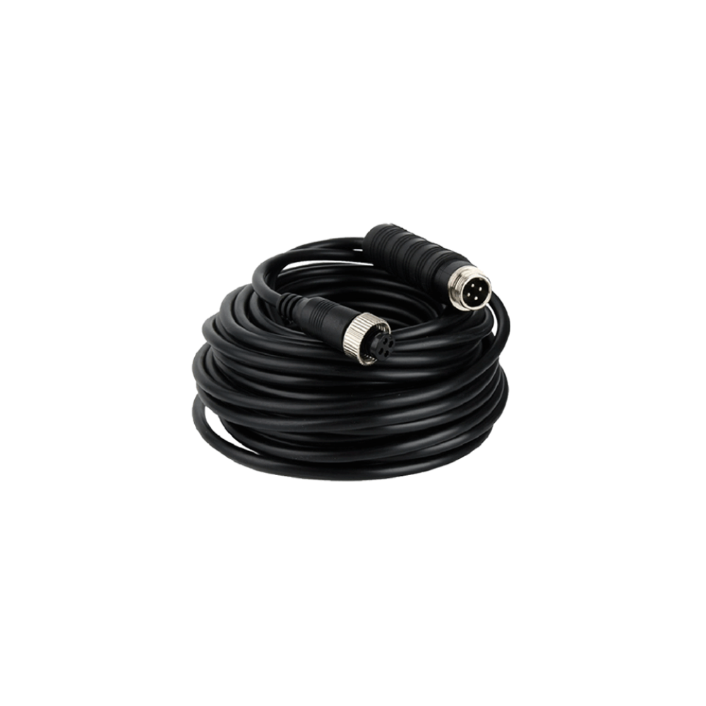 Cable Extensor Aviación 6m Dahua - Transmisión Video y Audio Analógico, para DVR Móvil