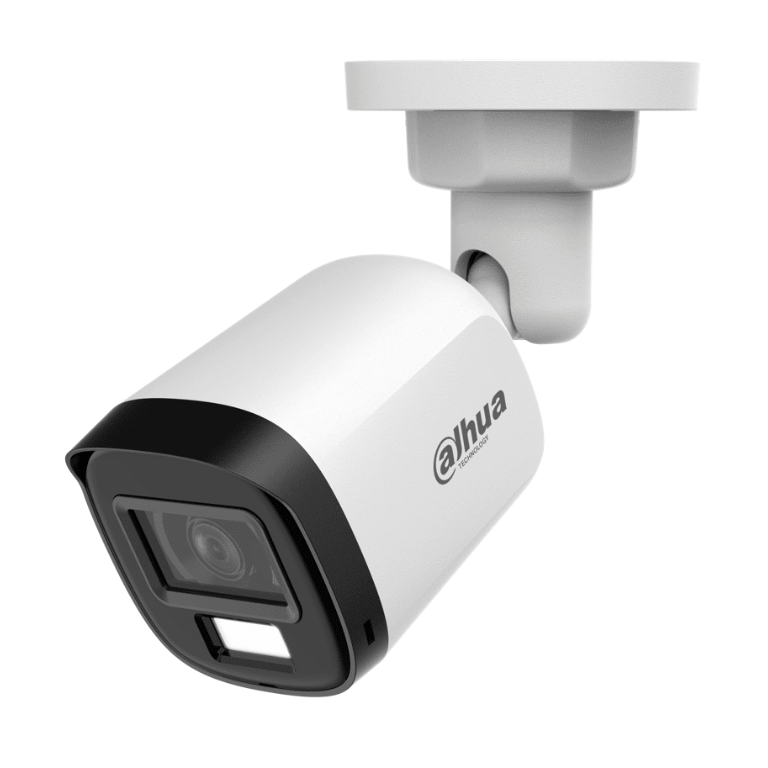 Dahua DH-HAC-B2A21N-U-IL-A Cámara Bullet 2MP Serie Cooper Lente 2.8mm 100° Iluminación Dual Inteligente IR 30M Luz Cálida 20M Micrófono Integrado Metálica Exterior IP67