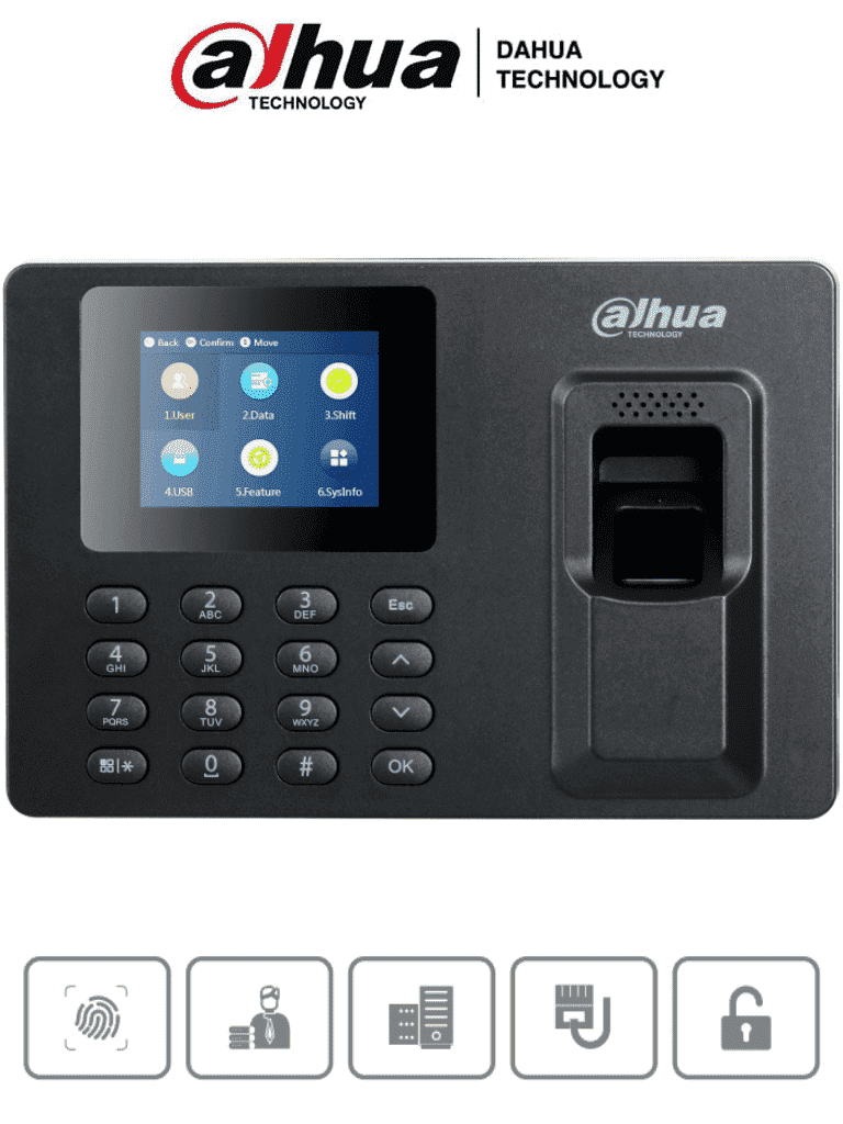 Control de Asistencia DHI-ASA1222ES con Huella Digital y TCP/IP