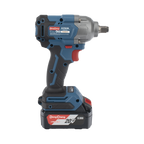 Llave de Impacto Inalámbrica de 20V con 2 Baterías y Estuche