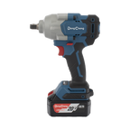 Llave de Impacto Inalámbrica de 20V con 2 Baterías y Estuche