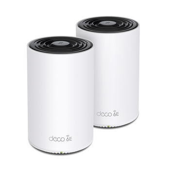 Kit 2 Routers Mesh Wi-Fi 6E AX5400 Mbps, 3 Puertos Gigabit, HomeShield