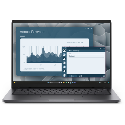 Laptop Dell PRO 14 AMD RYZEN 5 PRO 230 NPU RAM 16GB 512SSD GRAFICOS AMD RADEON 760M WIN 11 PRO 1Y BASIC