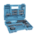 Atornillador Reversible de 220 RPM con Cargador USB y 81 Puntas