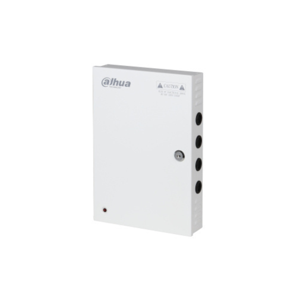 Fuente de Poder Dahua DH-PFM342-9CH 12V 10A Distribuidor para 9 Cámaras Gabinete Metálico