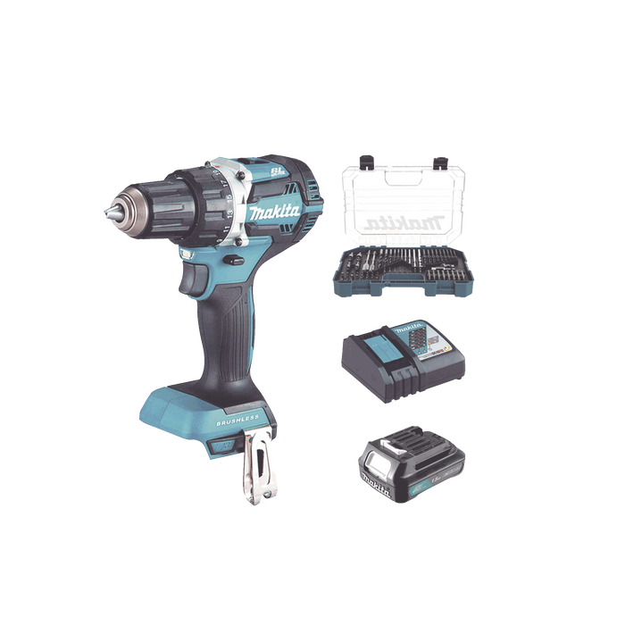 Rotomartillo Inalámbrico de 18V con Batería, Cargador y Kit de Accesorios