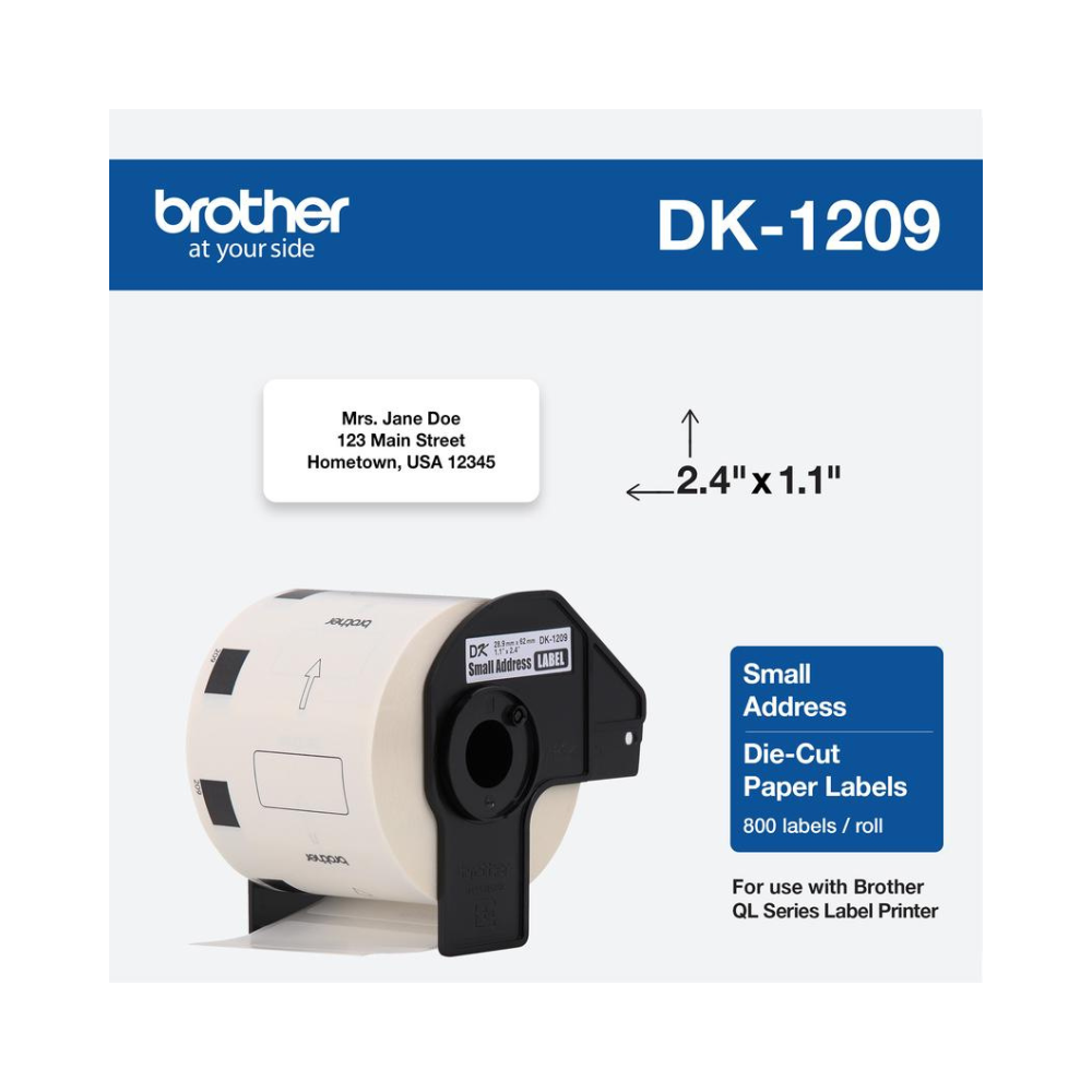 Rollo De Etiqueta Brother DK1209 Pre-Cortada DK1209