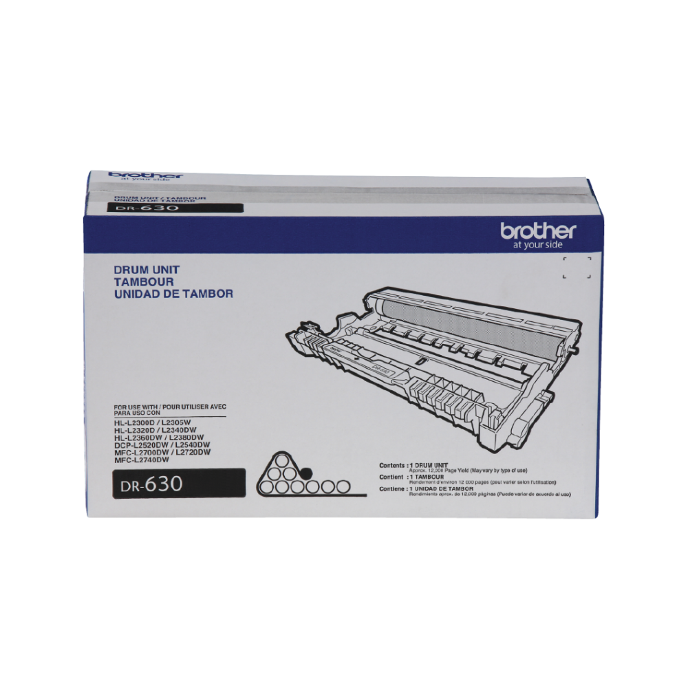 Tambor Brother DR630 12,000 Páginas para 2540 2500 2560 2720 DR630