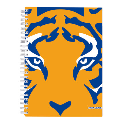 Cuaderno Profesional Dietrix First Class Pasta Dura Doble Arillo 80 Hojas Raya Club Tigres De La Uanl Modelo Felino