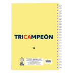 Cuaderno Profesional Dietrix First Class Pasta Dura Doble Arillo 80 Hojas Raya Club America Modelo Amor Eterno