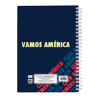 Cuaderno Profesional Dietrix First Class Pasta Dura Doble Arillo 80 Hojas Raya Club America Modelo Ca Azul