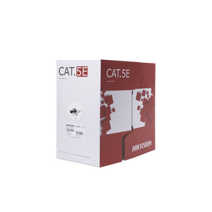 Bobina de Cable UTP Cat5E 305m Negro PE Exterior 100% Cobre, para CCTV y Redes