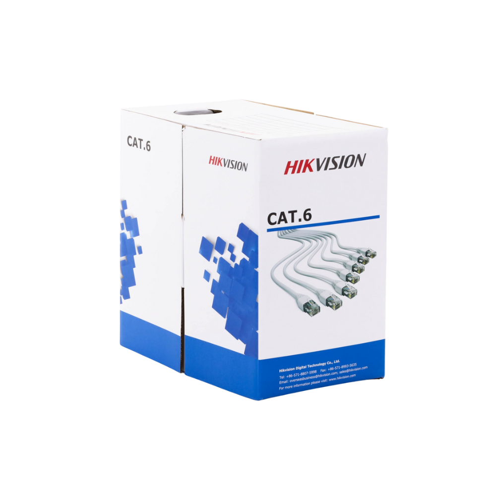 Bobina de Cable UTP Cat6 305m Blanco 100% Cobre, Interior PVC