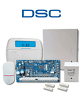 Paquete SERIE NEO DSC NEO-ICON-SB, con panel HS2032 de 8 zonas cableadas expandible a 32, Teclado de Iconos HS2ICN, Sensor PIR LC-100-PI.