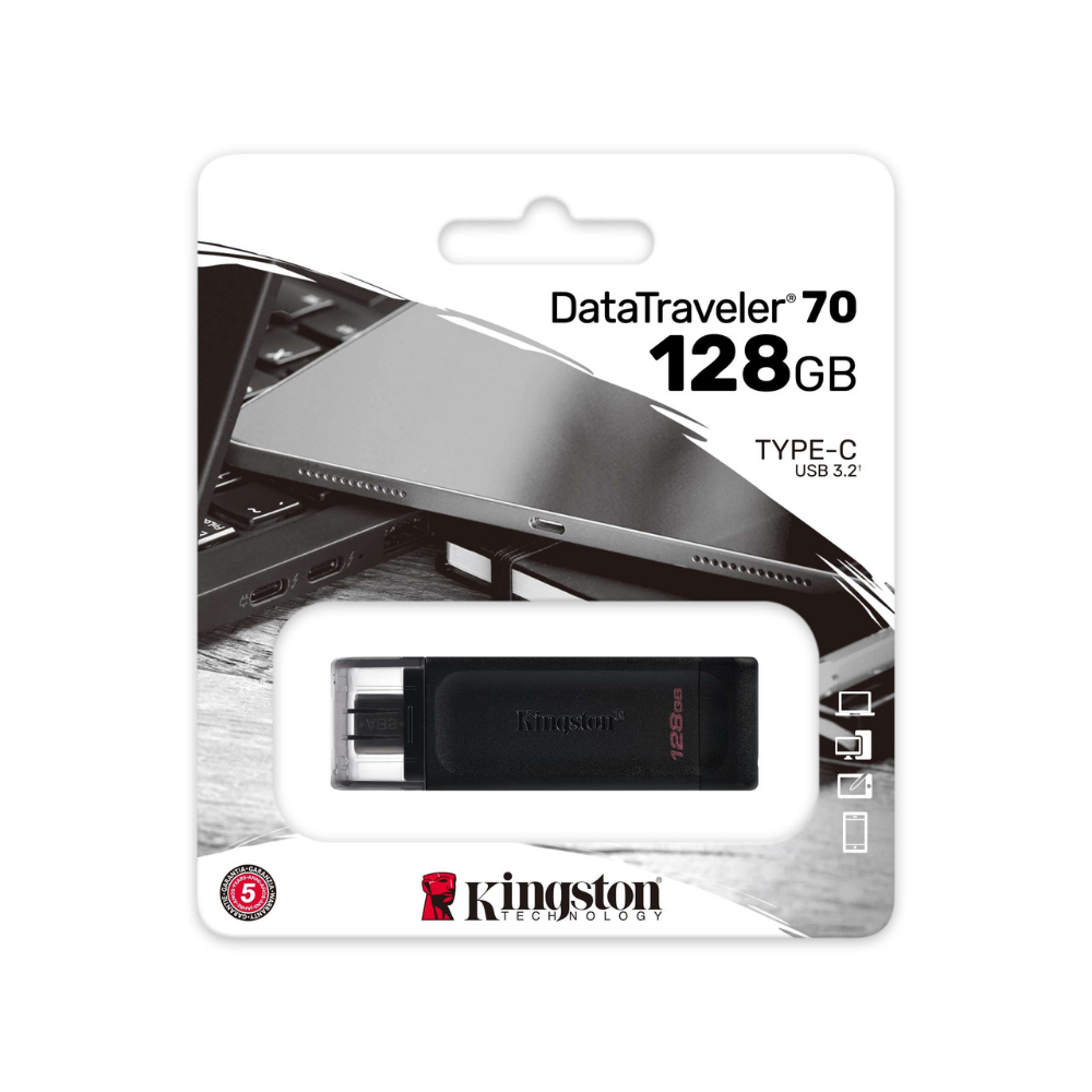 Memoria Flash USB-C Kingston 128GB - 3.2 (DT70/128GB)