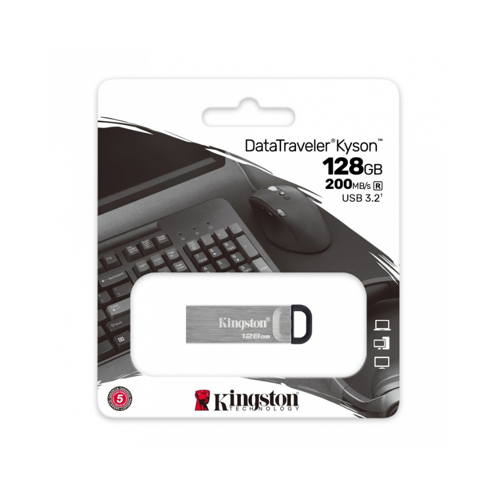 Memoria Flash Kingston 128GB USB 3.2 Gen 1 Metalica (DTKN/128GB)