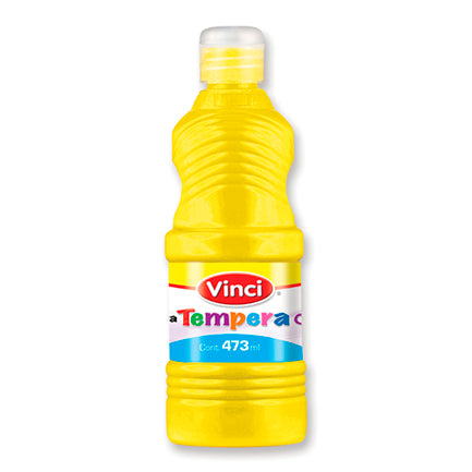 Pintura Tempera Vinci 473 Ml Amarillo Fluorescente