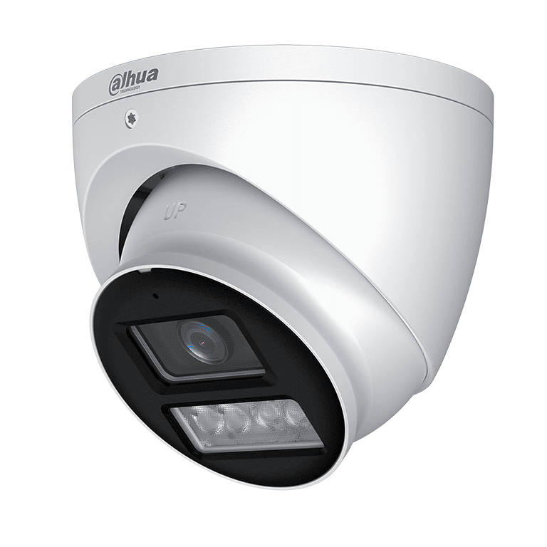 Dahua DH-HAC-HDW1239TN-IL-A-S3 Cámara Domo 2MP Iluminador Dual Inteligente Full Color Lente 2.8mm 107° Micrófono Integrado WDR Real 130dB Iluminación IR + Visible 40M IP67