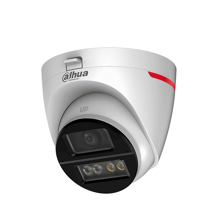 Dahua DH-HAC-HDW1549XN-A-PRO Cámara Domo 5MP WizColor Imagen 24H Color IA Corrección Distorsión Iluminador Luz Cálida 50M Doble Mic Visión 101° WDR Real Policarbonato + Metal
