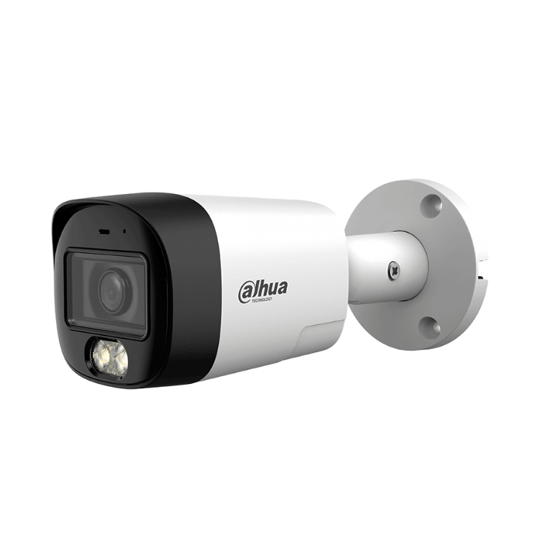 Dahua DH-HAC-HFW1200RMN-IL-T Cámara Bullet 2MP HDCVI X Plus Audio Bidireccional Iluminación Dual Inteligente 30M IR + Luz Cálida Reducción Ruido 3DNR Metálica