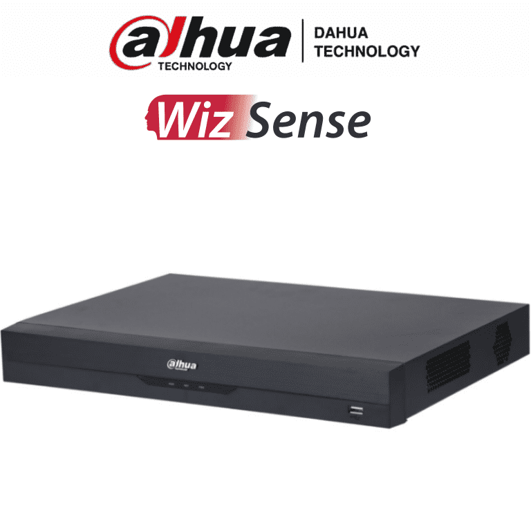 Dahua XVR4232AN-I DVR 32 Canales 1080P Lite WizSense H.265+ Codificación IA 2 Bahías HDD 16 Canales SMD Plus Búsqueda Inteligente Humanos Vehículos Salidas Video HDMI VGA