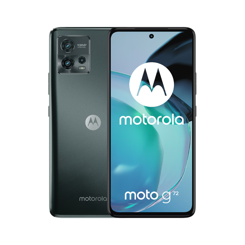 Motorola G72 128GB 6GB RAM negro 6.6" Mediatek cámara 108+8+2MP selfie 16MP Android 12