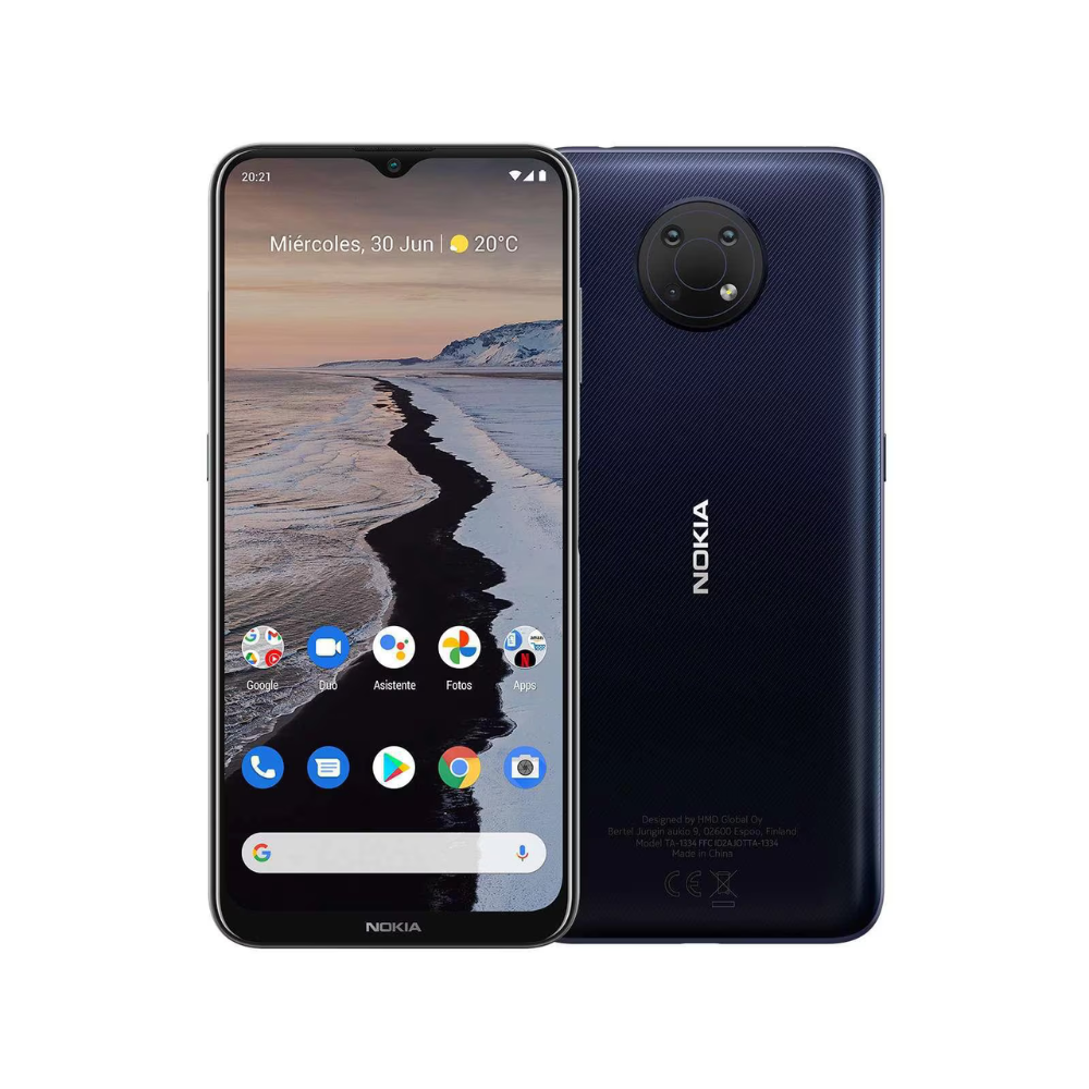 Nokia G10 64GB 3GB RAM azul 6.5" Mediatek cámara 13+2+2MP selfie 8MP Android 11