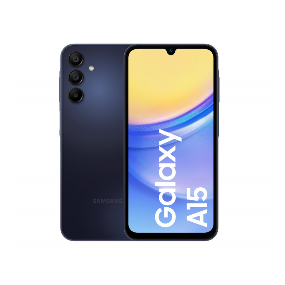 Samsung A15 128GB 6GB RAM negro azulado 6.5" Octa-Core cámara 50+5+2MP selfie 13MP Android 14