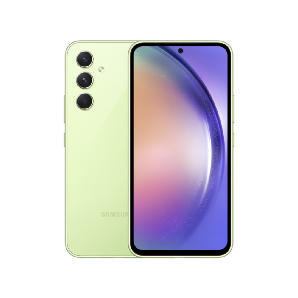 Samsung A54 5G 128GB 8GB RAM lima 6.4" Octa-Core cámara 50+12+5MP selfie 32MP Android 13
