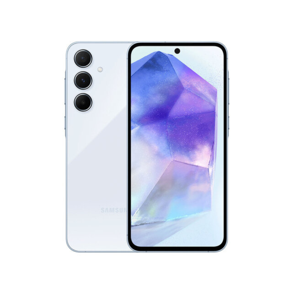 Samsung A55 128GB 8GB RAM azul claro 6.6" Octa-Core cámara 50+12+5MP selfie 32MP Android