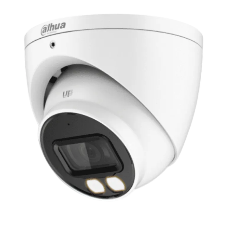 Dahua HAC-HDW1500T-IL-A Cámara Domo 5MP Iluminador Dual Inteligente Lente 2.8mm 106° Iluminación IR + Luz Visible 40M Super Adapt Micrófono Integrado IP67 DWDR
