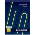 Block Estrella Carta Amariillo Raya 50 Hojas