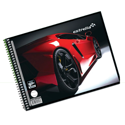 Cuaderno Estrella Italiana Rayado 100Hojas