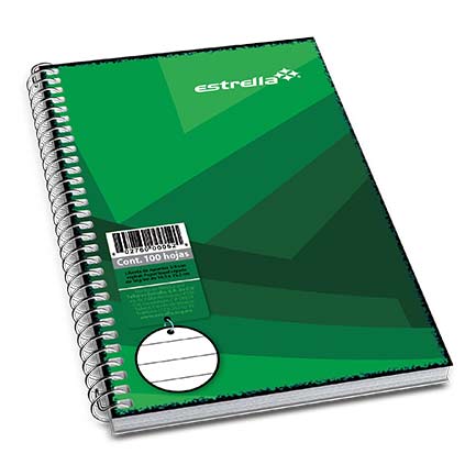 Libreta Estrella 1/8 Espiral Raya 50 Hojas