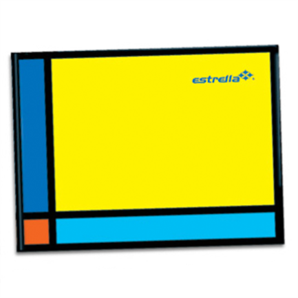 Libreta Estrella 1/4 Pasta Dura Italiana Raya 144 Hojas