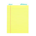 Block Esselte Eficiency Carta Amarillo Rayado C/50 Hojas