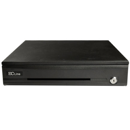 Cajón de Dinero Ecline 5 Billetes 8 Monedas Tres Posiciones de Seguridad Con Llave Interfaz RJ11