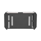 Consola Profesional para Monitoreo o Cómputo con Rack y Gestión de Cables