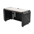 Consola Profesional para Monitoreo o Cómputo con Rack y Gestión de Cables