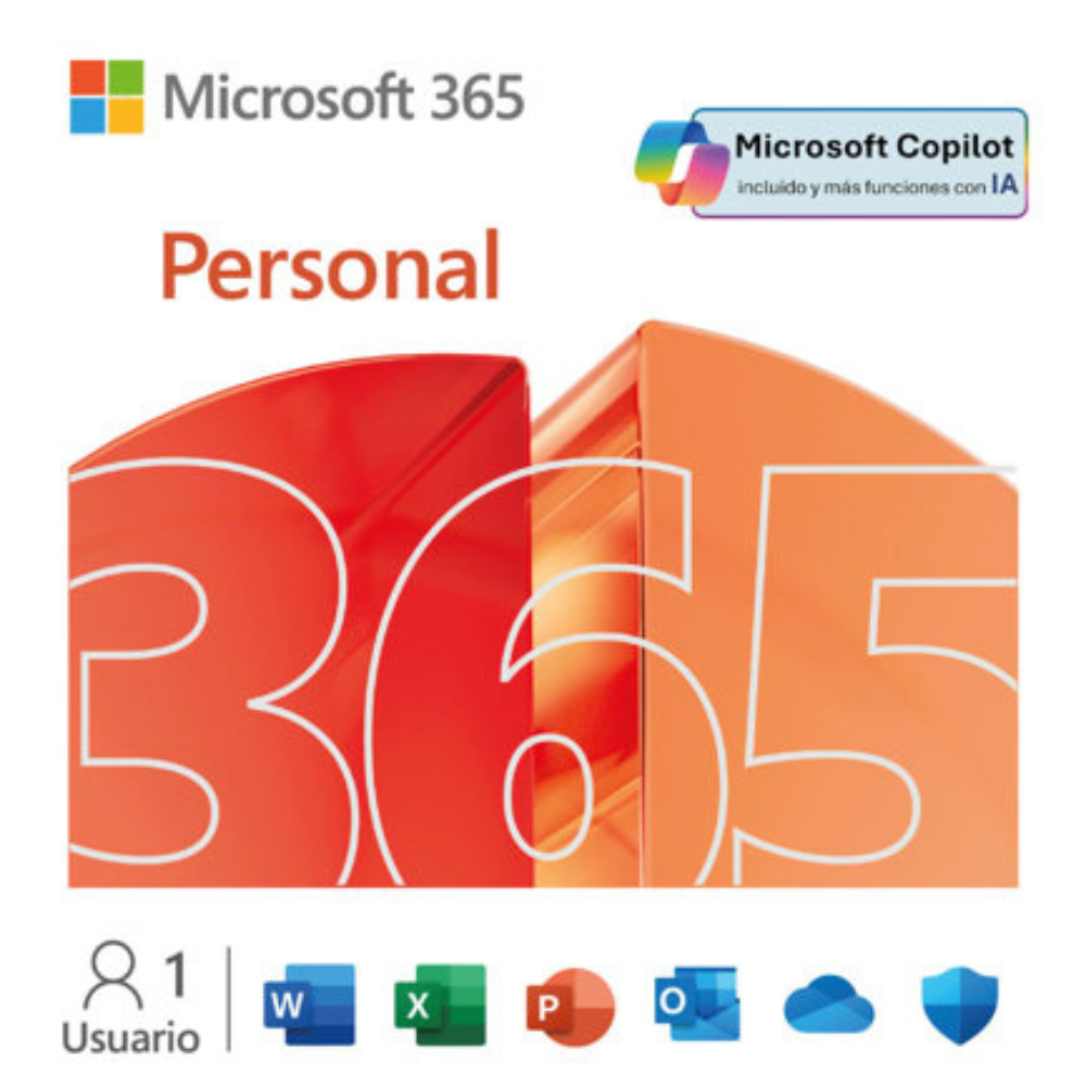 Microsoft 365 Personal ESD 32/64 bits Multilenguaje Electrónico (1 año)