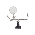 Soporte con Lupa y Brazos con Clip para Soldadura