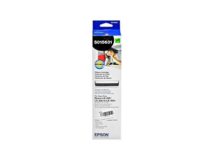 Cinta Epson S015631 Negra Para LX-350 / LX-300 — Rendimiento Estándar