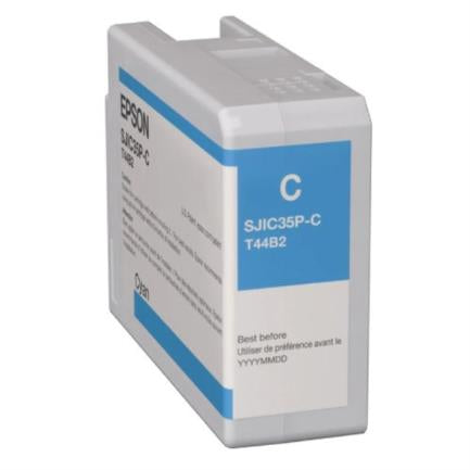 Tinta Epson C13T44B220 Cyan SJIC35P Para ColorWorks C6500 / C6000