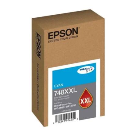 Tinta Epson 748Xxl T748Xxl220-Al Cyan Durabrite Wf-6090/Wf-6590 (7 000 Pag)
