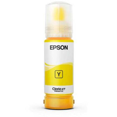 Tinta Epson 555 T555420-AL Amarillo Bote Para EcoTank L8180 / L8160 — Contenido 70ml